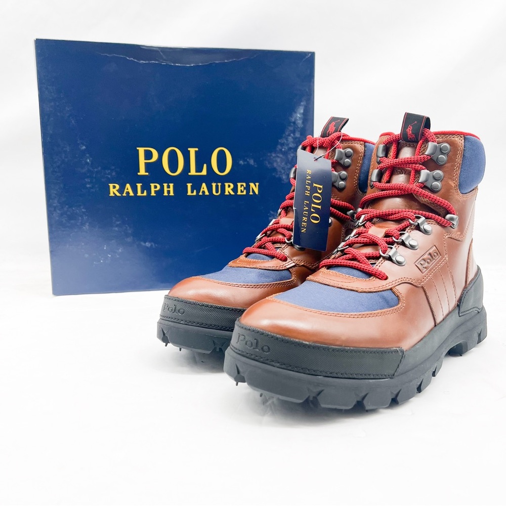 Polo Ralph Lauren Oslo Tactical Leather Boots New in Box